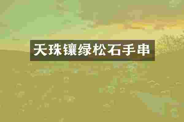 天珠镶绿松石手串