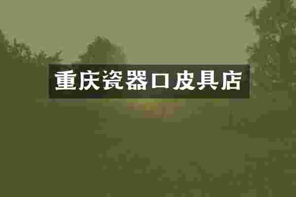 重庆瓷器口皮具店