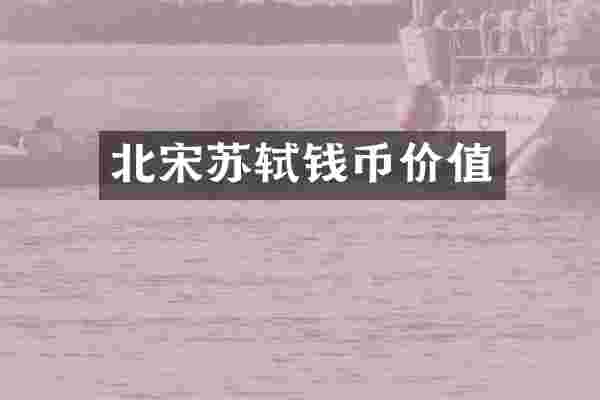 北宋苏轼钱币价值