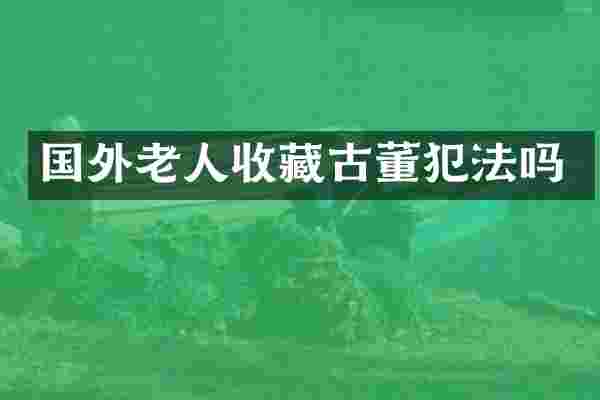 国外老人收藏古董犯法吗