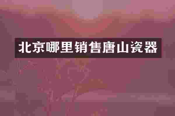 北京哪里销售唐山瓷器