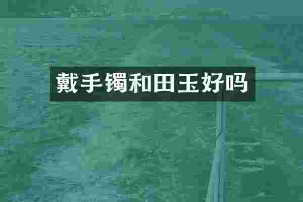戴手镯和田玉好吗