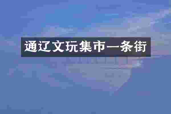 通辽文玩集市一条街