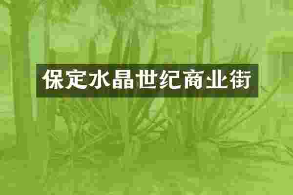 保定水晶世纪商业街