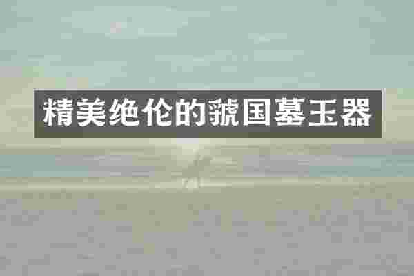 精美绝伦的虢国墓玉器