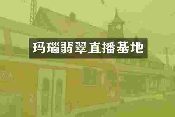 玛瑙翡翠直播基地