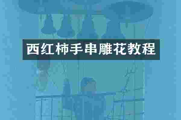 西红柿手串雕花教程