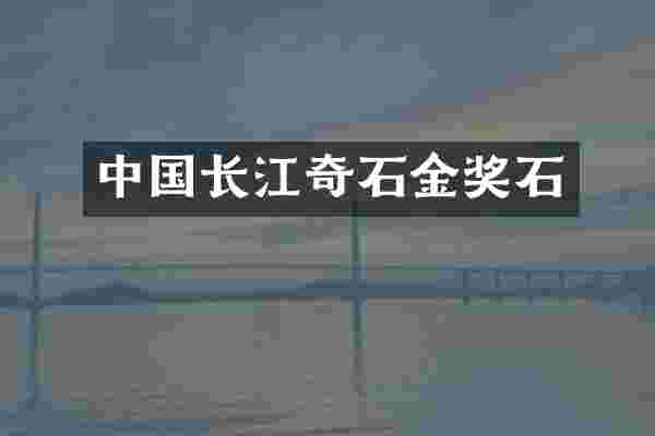 中国长江奇石金奖石