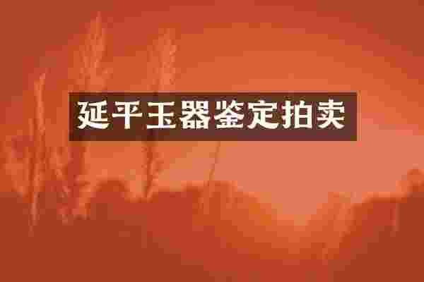 延平玉器鉴定拍卖