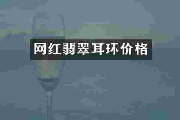 网红翡翠耳环价格