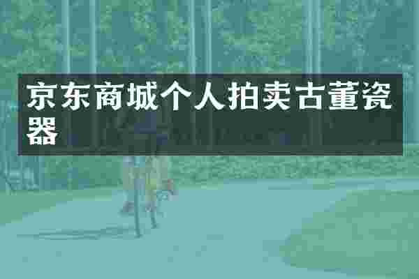 京东商城个人拍卖古董瓷器