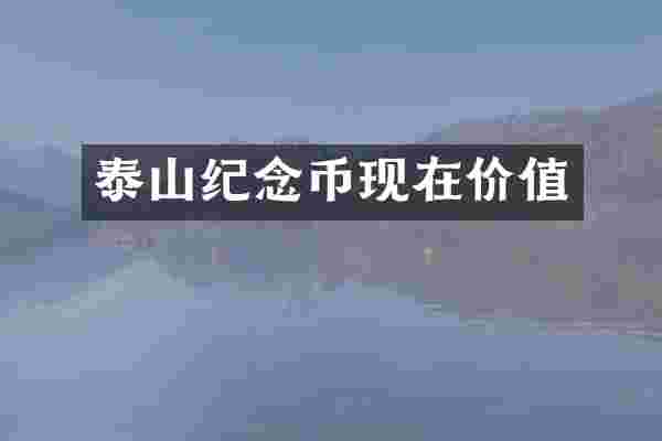 泰山纪念币现在价值