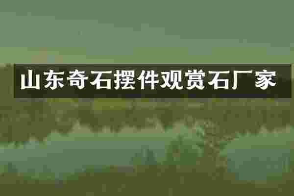 山东奇石摆件观赏石厂家