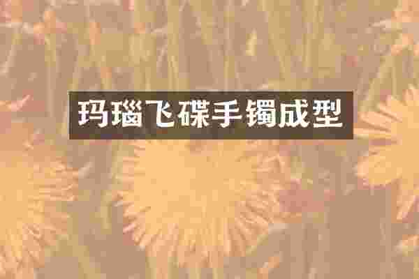 玛瑙飞碟手镯成型