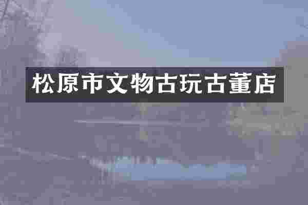 松原市文物古玩古董店
