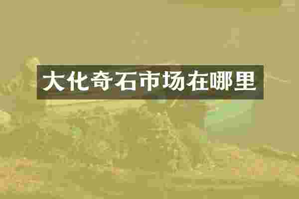 大化奇石市场在哪里