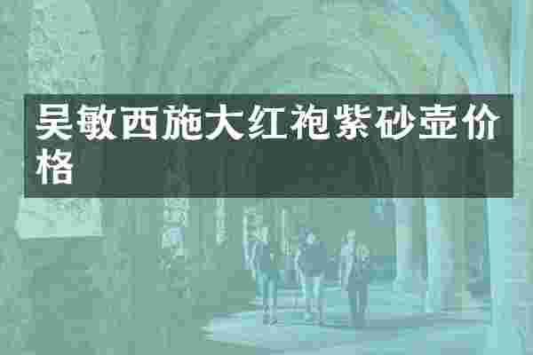 吴敏西施大红袍紫砂壶价格