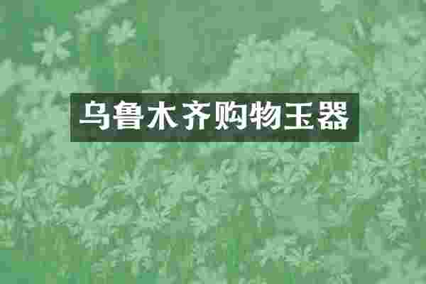 乌鲁木齐购物玉器