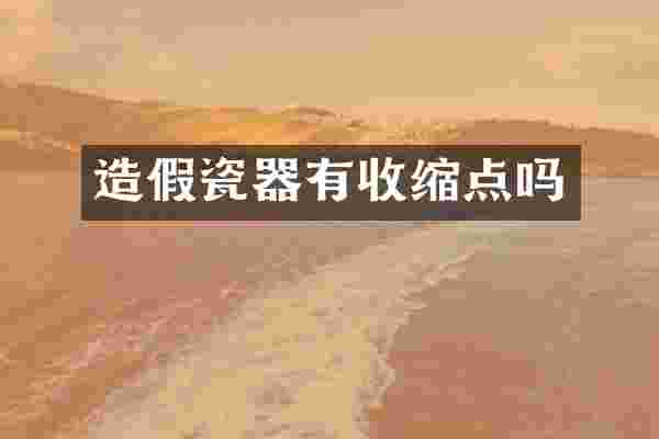 造假瓷器有收缩点吗