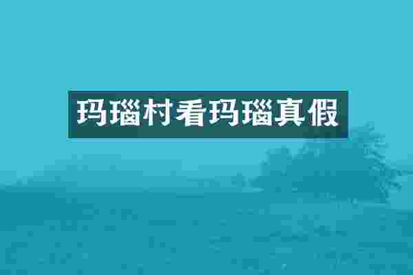 玛瑙村看玛瑙真假