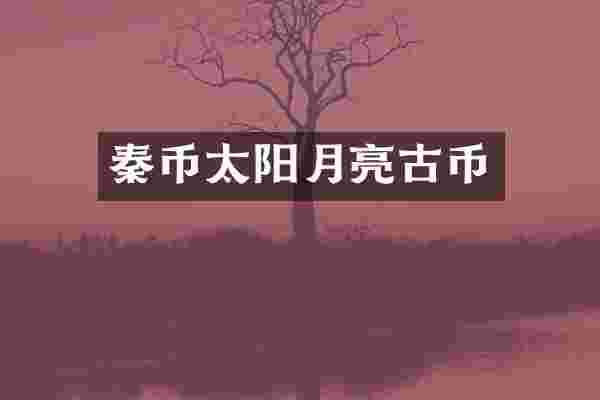 秦币太阳月亮古币