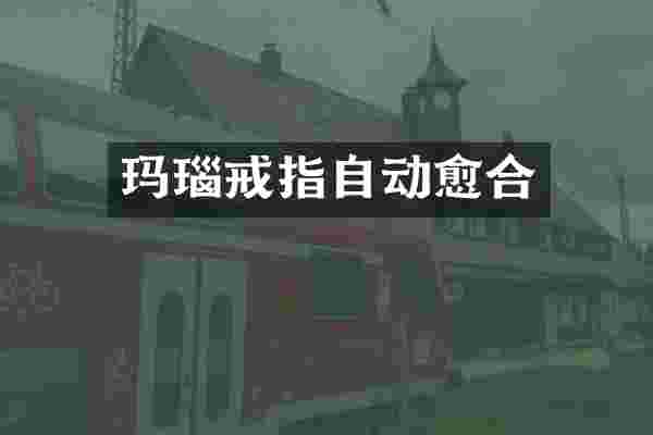 玛瑙戒指自动愈合