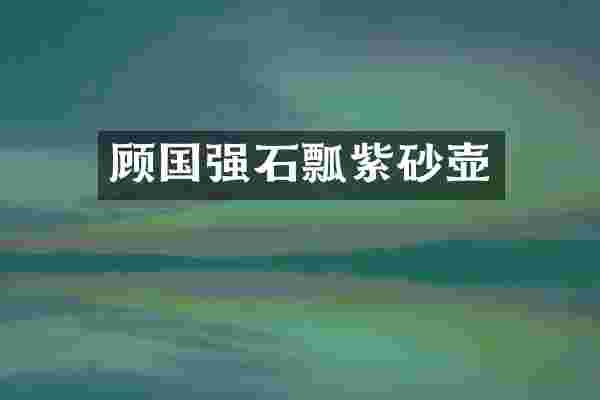 顾国强石瓢紫砂壶