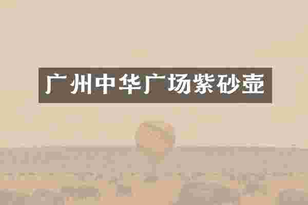 广州中华广场紫砂壶