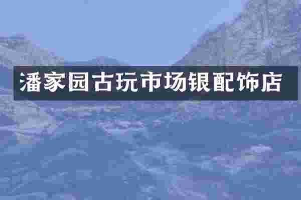 潘家园古玩市场银配饰店