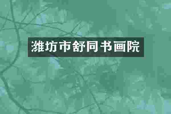 潍坊市舒同书画院