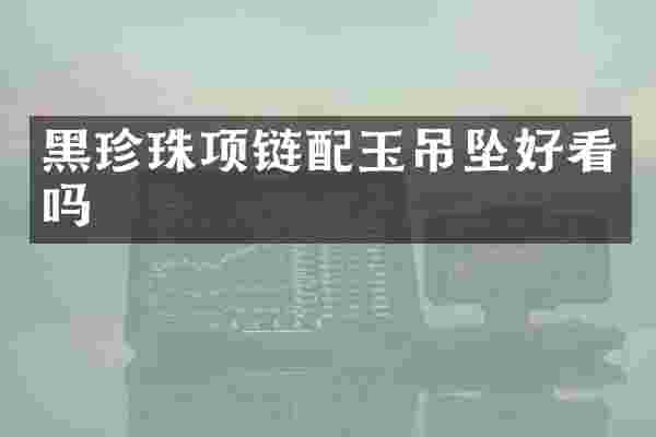 黑珍珠项链配玉吊坠好看吗