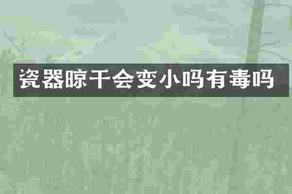 瓷器晾干会变小吗有毒吗