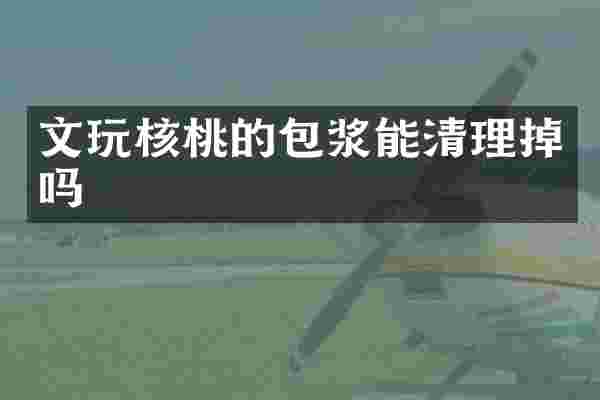 文玩核桃的包浆能清理掉吗