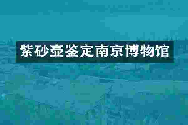 紫砂壶鉴定南京博物馆