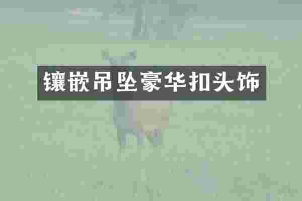 镶嵌吊坠豪华扣头饰