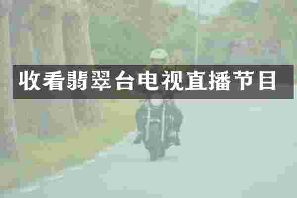 收看翡翠台电视直播节目