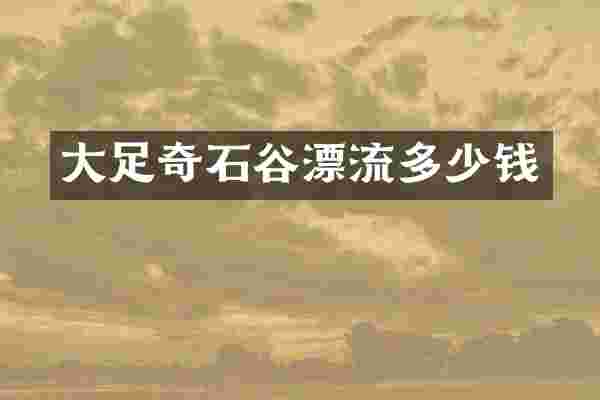 大足奇石谷漂流多少钱