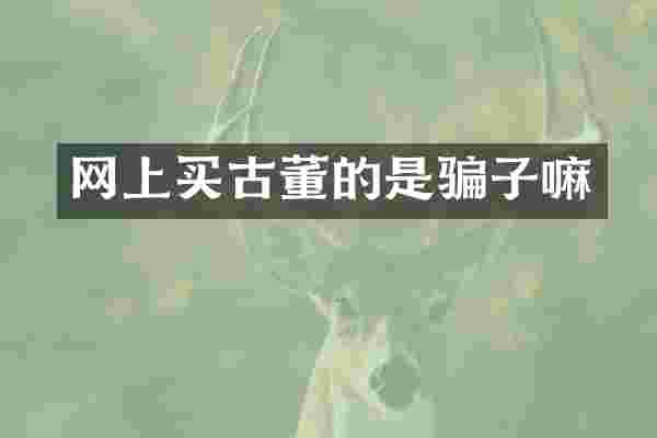 网上买古董的是骗子嘛