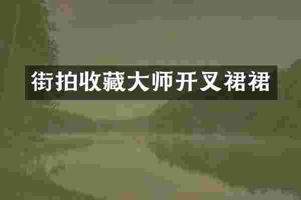 街拍收藏大师开叉裙裙