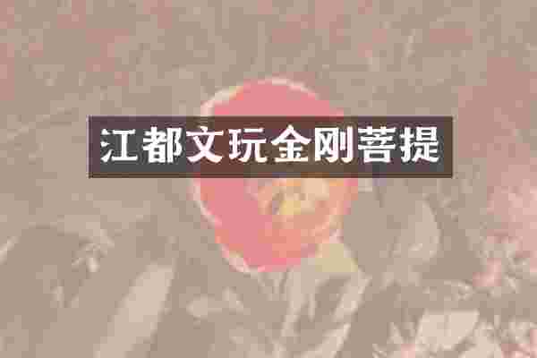 江都文玩金刚菩提