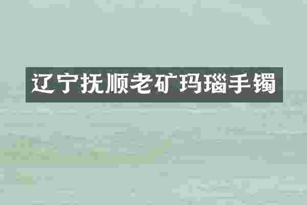 辽宁抚顺老矿玛瑙手镯