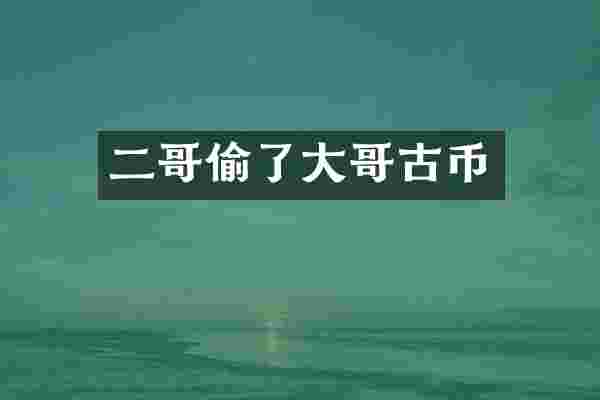 二哥偷了大哥古币