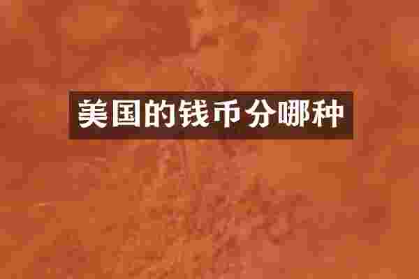 美国的钱币分哪种