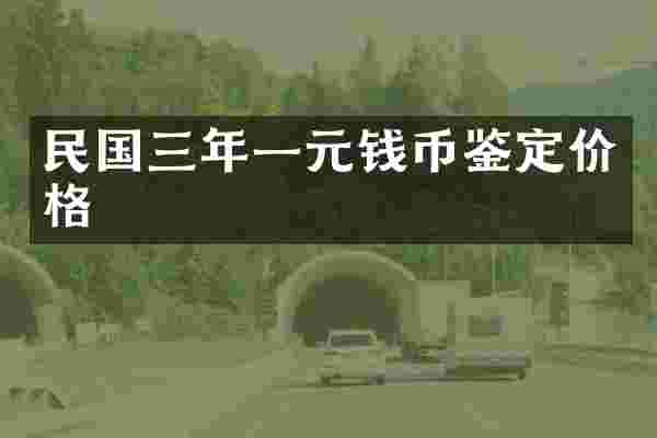 民国三年一元钱币鉴定价格