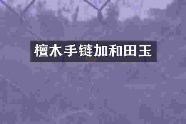 檀木手链加和田玉