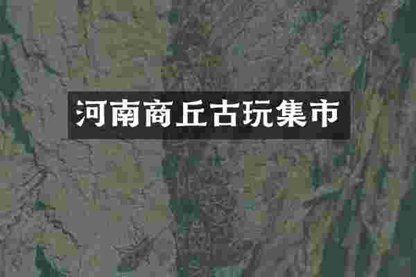 河南商丘古玩集市