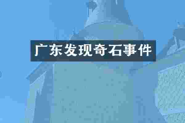 广东发现奇石事件
