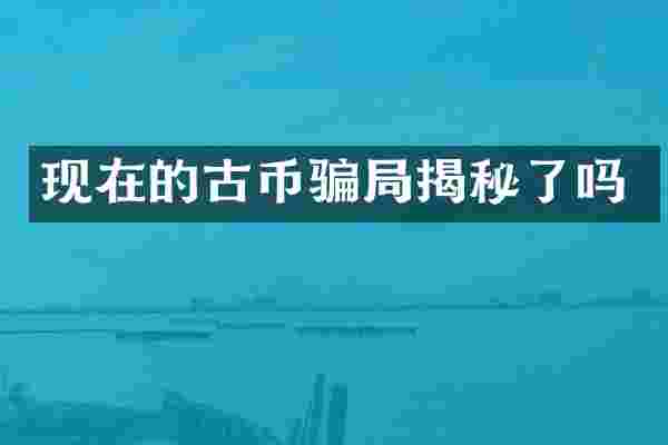 现在的古币骗局揭秘了吗