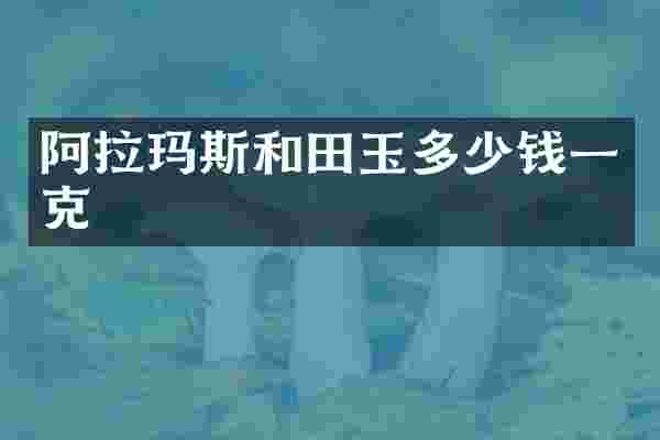 阿拉玛斯和田玉多少钱一克