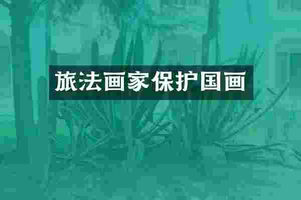 旅法画家保护国画
